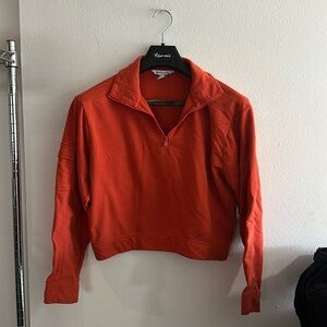 Athleta xxs orange red  zip up